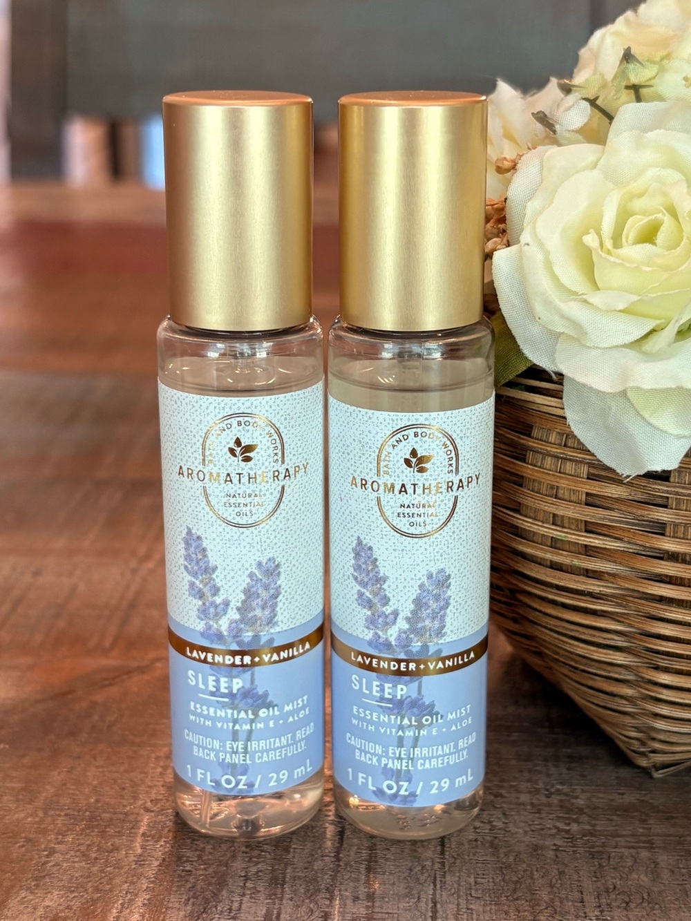 2 NEW Bath & Body Works AROMATHERAPY SLEEP Lavender + Vanilla ESSENTIAL OIL Mist